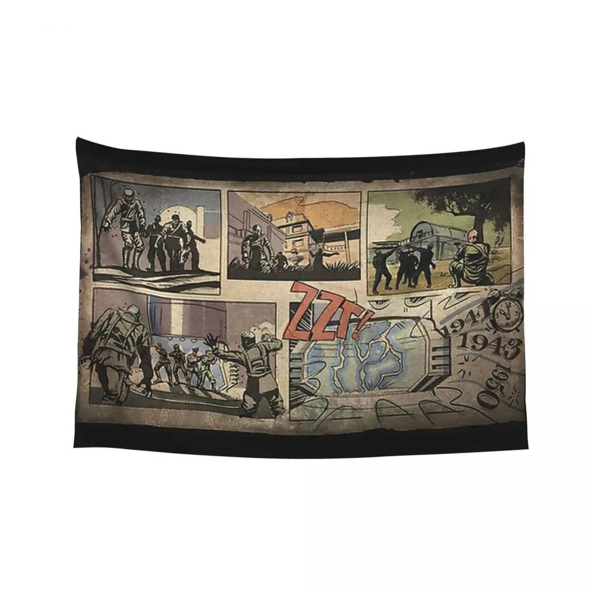 

Zombies loading screen comic Tapestry Mushroom Funny Bedrooms Decor Decoration For Rooms Tapestry