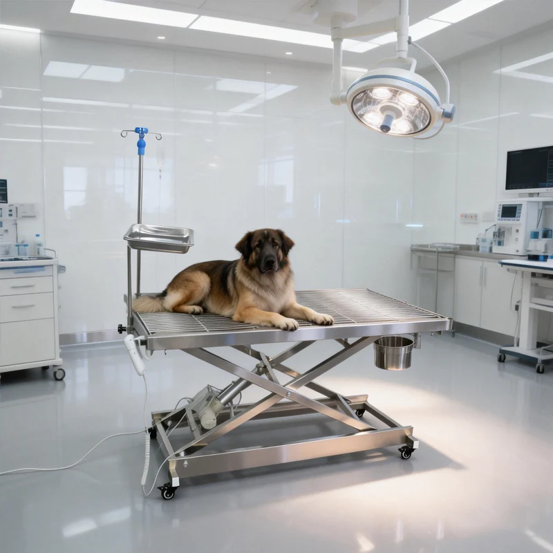 

Electric Lift Veterinary Table Stainless Steel Multi Function Operating Table for Veterinary Hospital Use