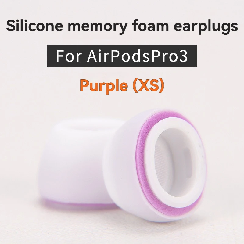 Memory-Schaum Ersatz-Ohrstöpsel für Apple AirPods Pro 3 Weiche Schwamm-Ohrpolster Ohrstöpsel Zubehör XXS/XS/S/M/L