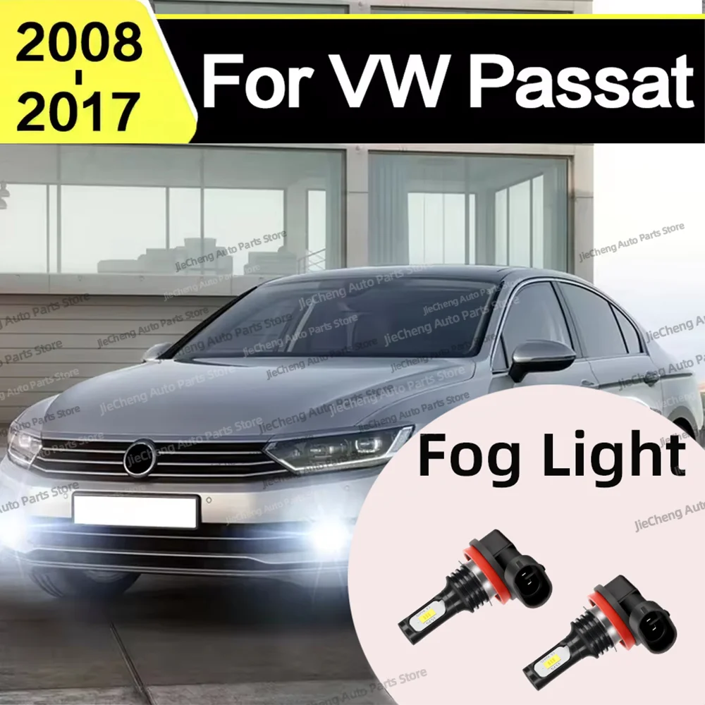 

2Pcs Led Fog Light Bulb 6000K H11 Car Fog Lamp For VW Volkswagen Passat B7 B8 2008 2009 2010 2011 2012 2013 2014 2015 2016 2017