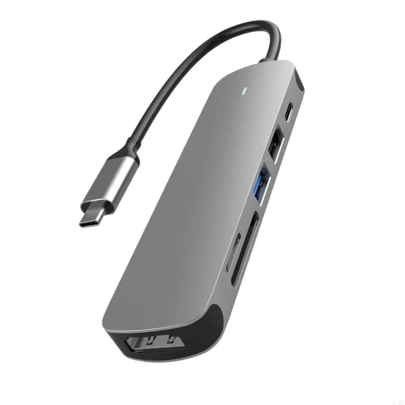 4/6 en 1 centros USB con puerto tipo C para datos velocidad rápida y expansión accesoria K1KF