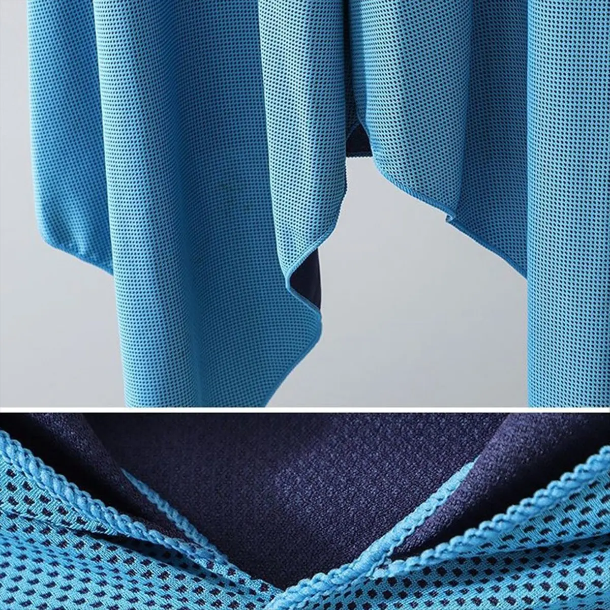 

Cooling Beach Poncho Hooded Robe Absorbent Towel Cape for Swimming Yoga Camping Workout