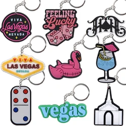 1pcs Vegas Juice Keychains Boys Girls Remote Control Keyrings Kids Life Buoy Key Chains VegasKey Rings For Birthday Gifts