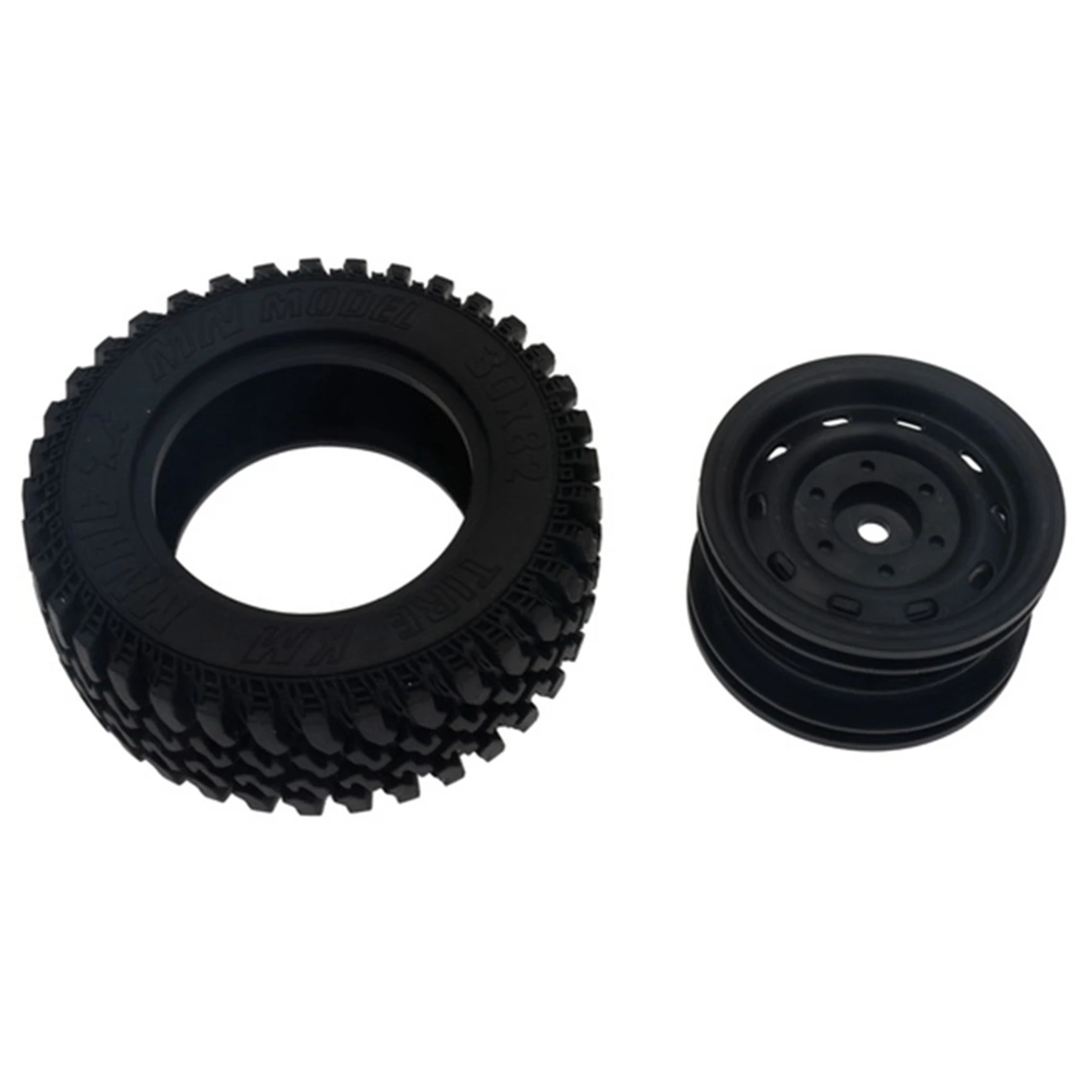 ABXE-40Pcs Rubber Wheel Tire Tyre Set For MN86 1/12 RC Car DIY Upgrade Spare Parts Accessories