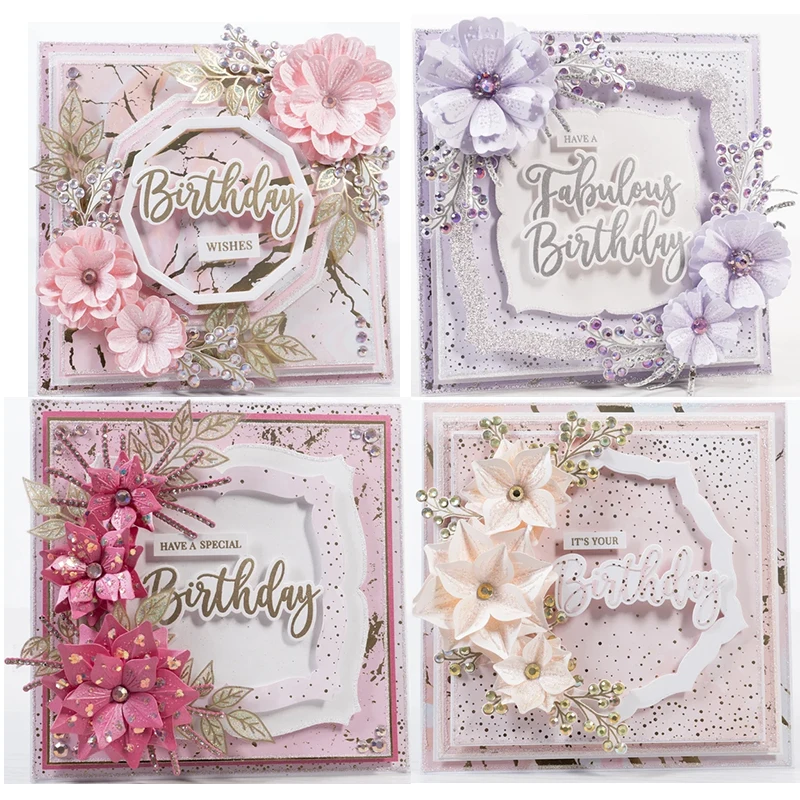 Metal Cutting Die is Suitable For Season DIY Scrapbook Album 3D Greeting Card Decoration Creative Embossed Flowers 2022 New