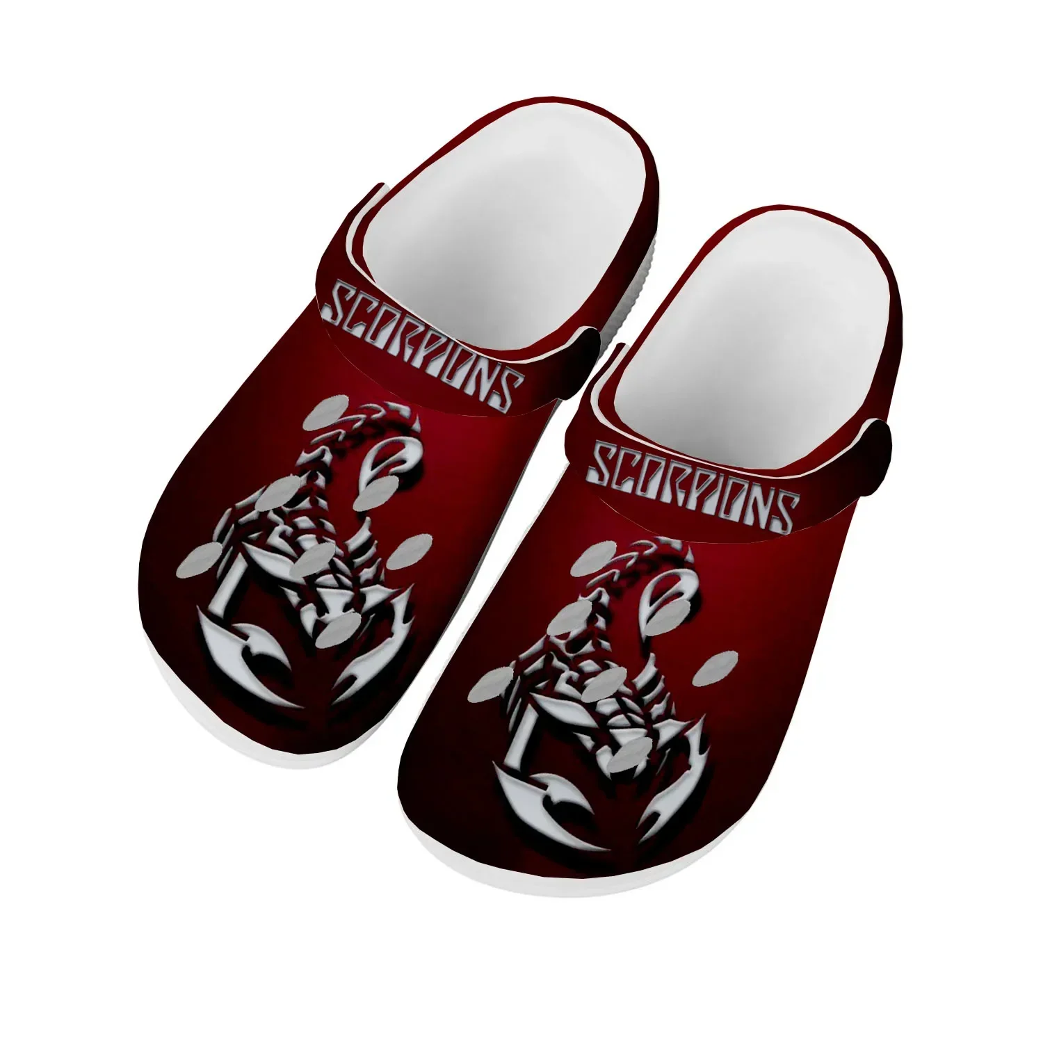 

Scorpions Metal Rock Band Home Clogs Custom Water Shoes Mens Womens Teenager Shoes Garden Clog Breathable Beach Hole Slippers