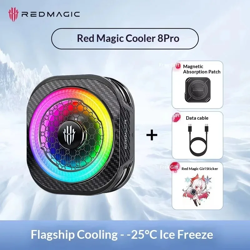 RedMagic Cooler 8 Pro, Magnetic CellPhone Cooler for Gaming, 36W High-power Heat Dissipation Cool Down Heat Sink New Original view 3