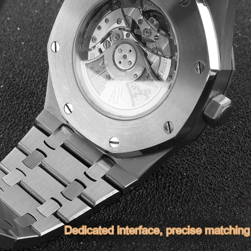 For AP stainless steel strap AP Royal Oak metal strap steel watch chain AP15400 26320 15500 men\'s 26m metal strap bracelet