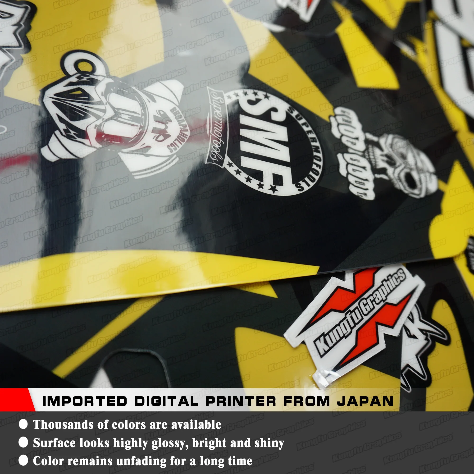 تصميم غلاف رسومات السباق لرسومات الكونغفو لـ CFMOTO 450MT 450 MT 450، الديكور، CF45MTBOX24N015-KR
