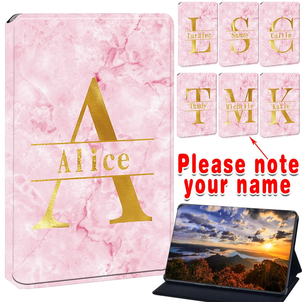 

Customized Name Compatible With Amazon Fire HD 10 (5/7/9th gen 2015/17/19)Tablet Stand Durable Foldable Slim Cover Case
