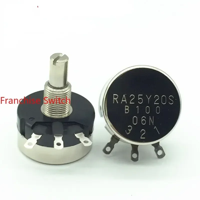 

Потенциометр RA25Y20SB100 10 Ом, одноконтурный, проволочный