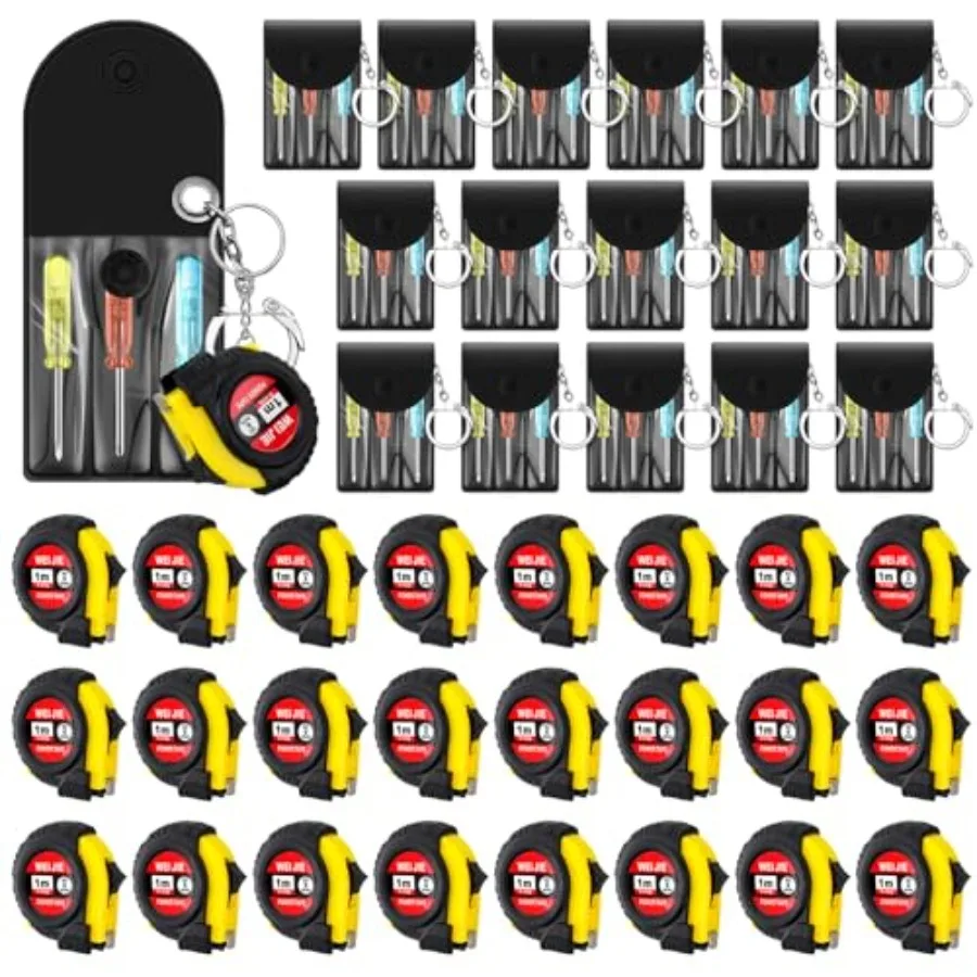 

Набор мини-отверток-брелоков с рулеткой, выдвижные, оптом, для мужчин, подарок на Рождество, День рождения, для взрослых