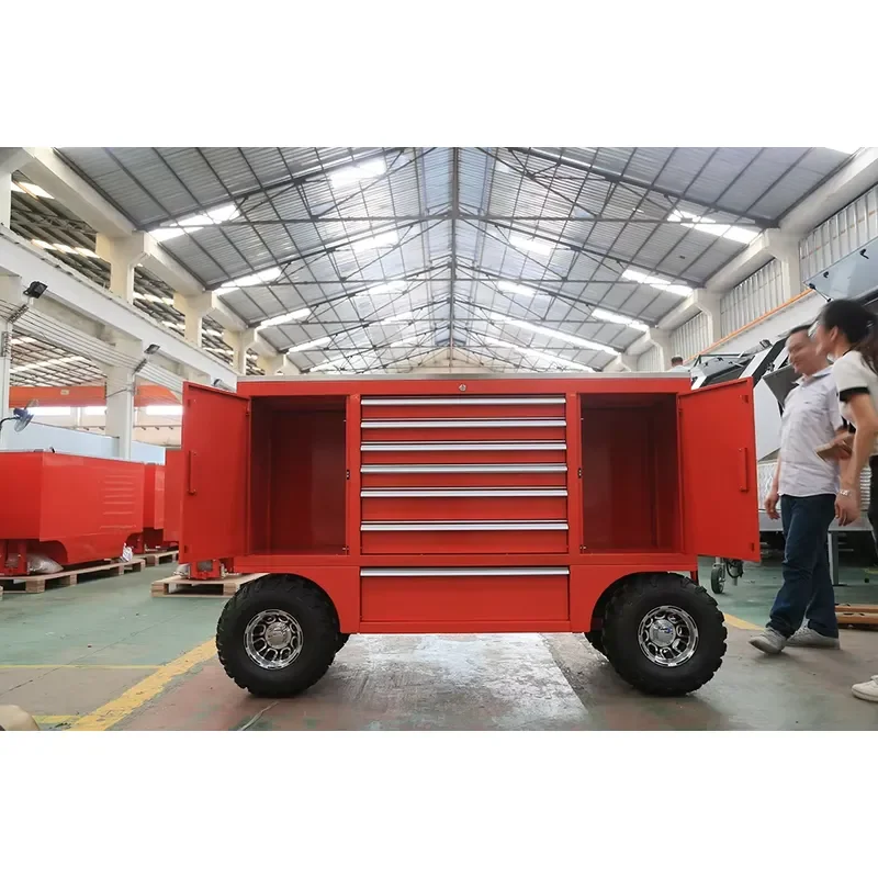 2025 Kindle High Load Capacity Kindle Professional Tool Box Trolley Powder Coated Rolling Outdoor Tool Storage