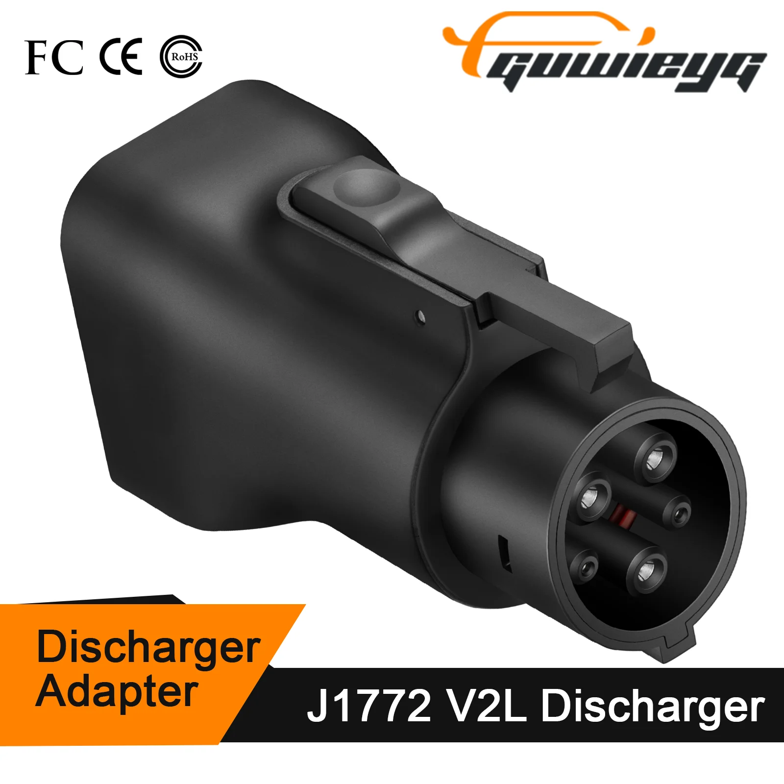 GUWIEGY V2L Discharger For J1772 Type1 Car Discharge EV Cable Adapter Support Hyundai Kia Genesis Ford For type1 vehicle V2L