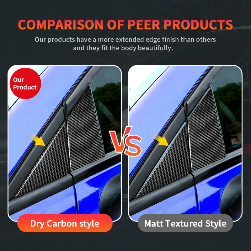 Aksesoris Eksterior Serat Karbon Asli Trim Pilar A/B Jendela Kit Dashboard untuk Fiat 500 Abarth General 2012-2025