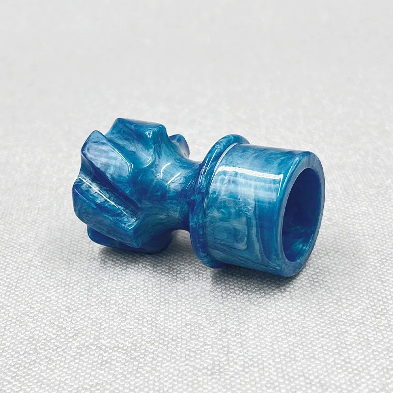 Beard Brush, Swirl Blue Handle, Men's Shaving Brush Does Not Support Customization.