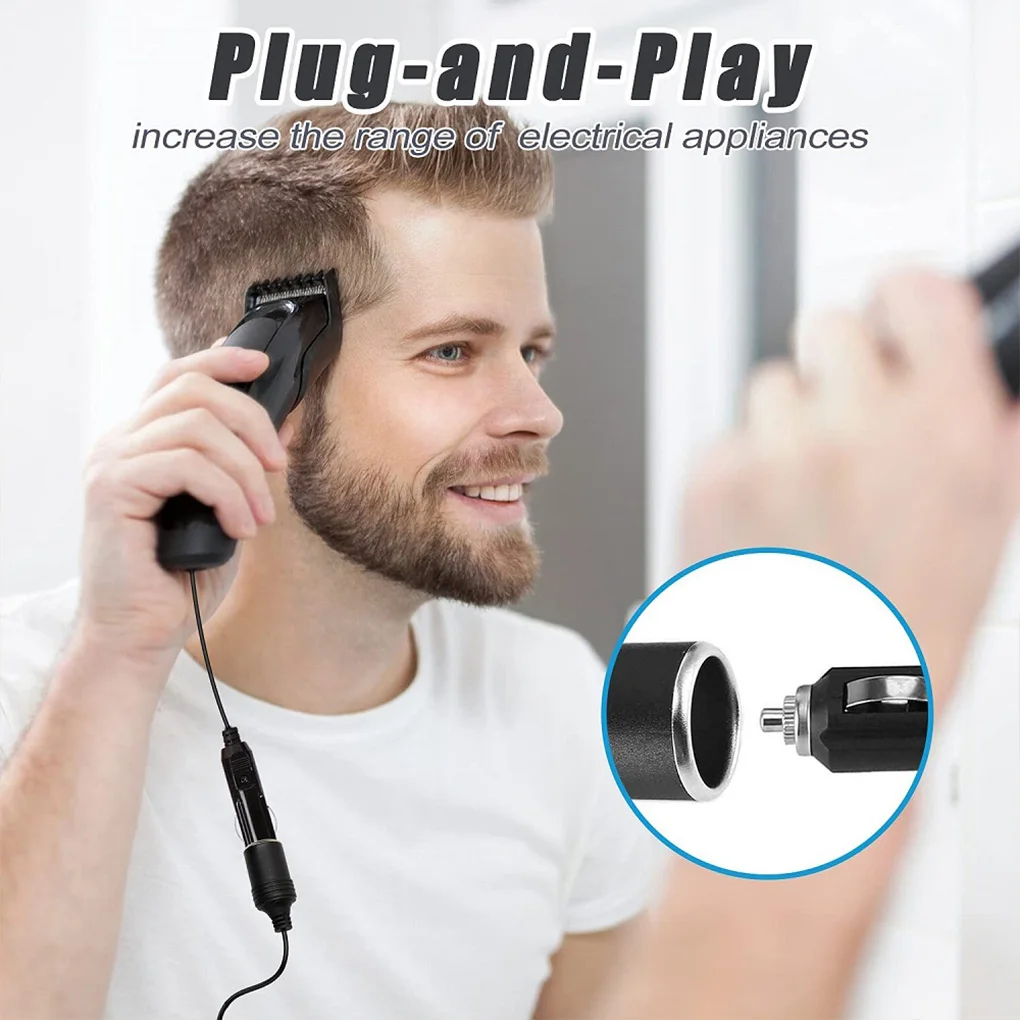 Car Lighter Socket Converter Power Adapter Portable Electrical Video Recorder Charger Household Automobile UK Plug