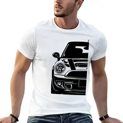 Camiseta de dibujo de mini cooper para hombre, camisa negra para fanáticos deportivos, sublime, en blanco, novedad de 2012