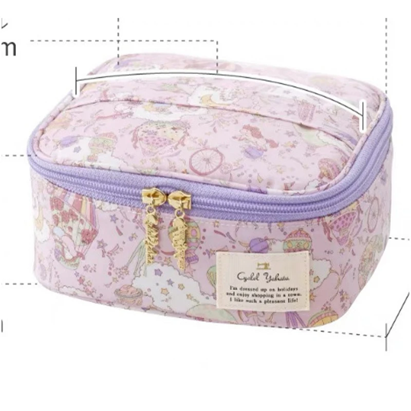 Hello Kitty Cosmetic Bag Kawaii Sanrio My Melody Anime Cartoon Beauty Travel Makeup Bag Toiletry Storage Bag Toys Girl Christmas