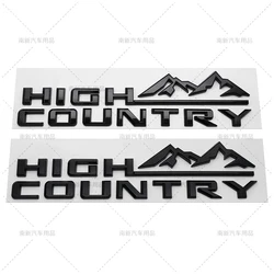 3D ABS High Country Badge Car Rear Trunk Emblem Sticker For Silverado Corvette C8 coupe Silverado Malibu Camaro Auto Accessories