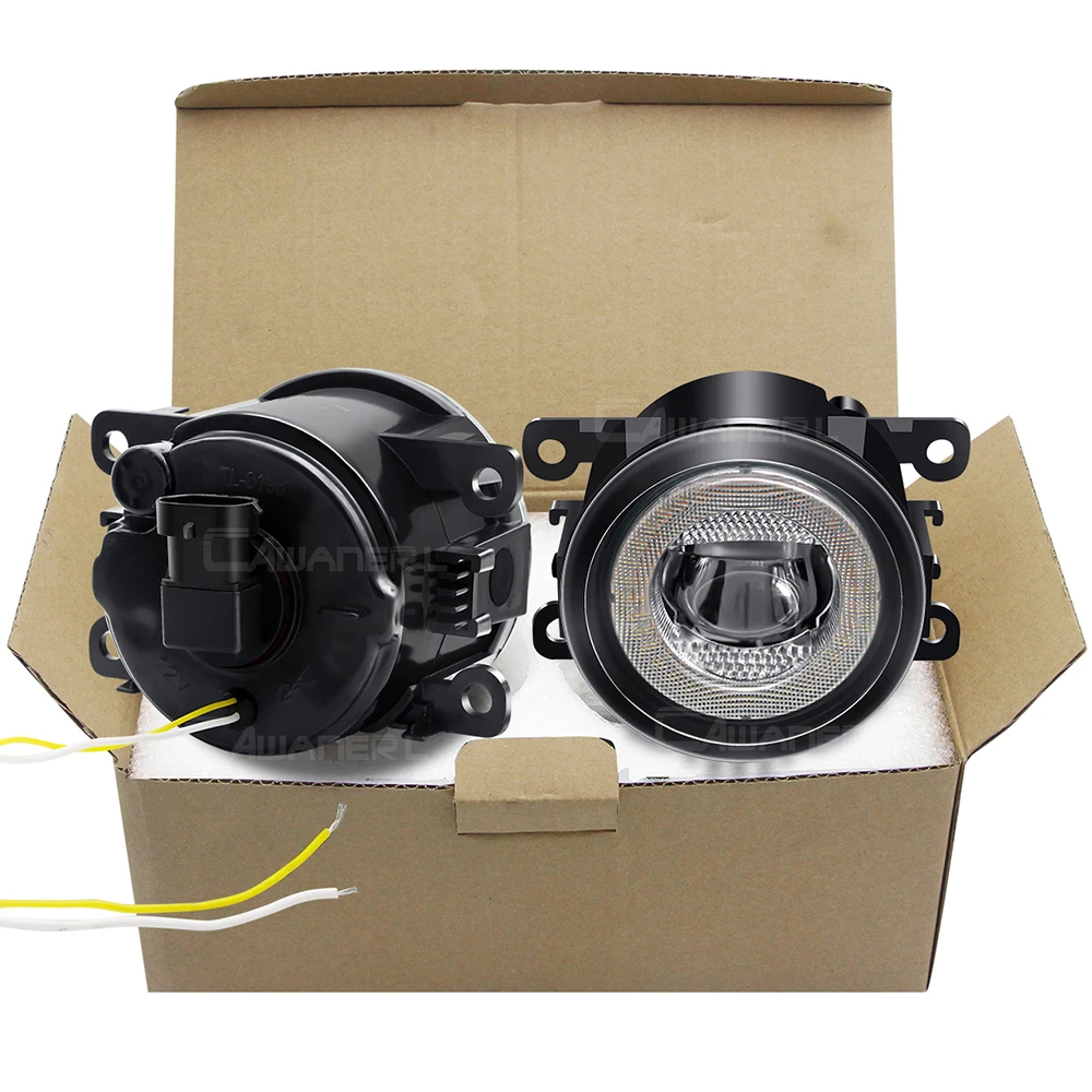 3in1 Car LED Fog Light Angel Eye Fog Turn Signal Daytime Running Lamp 30W 12V For Nissan Safari Patrol Y61 Facelift 2005-2009 view 6