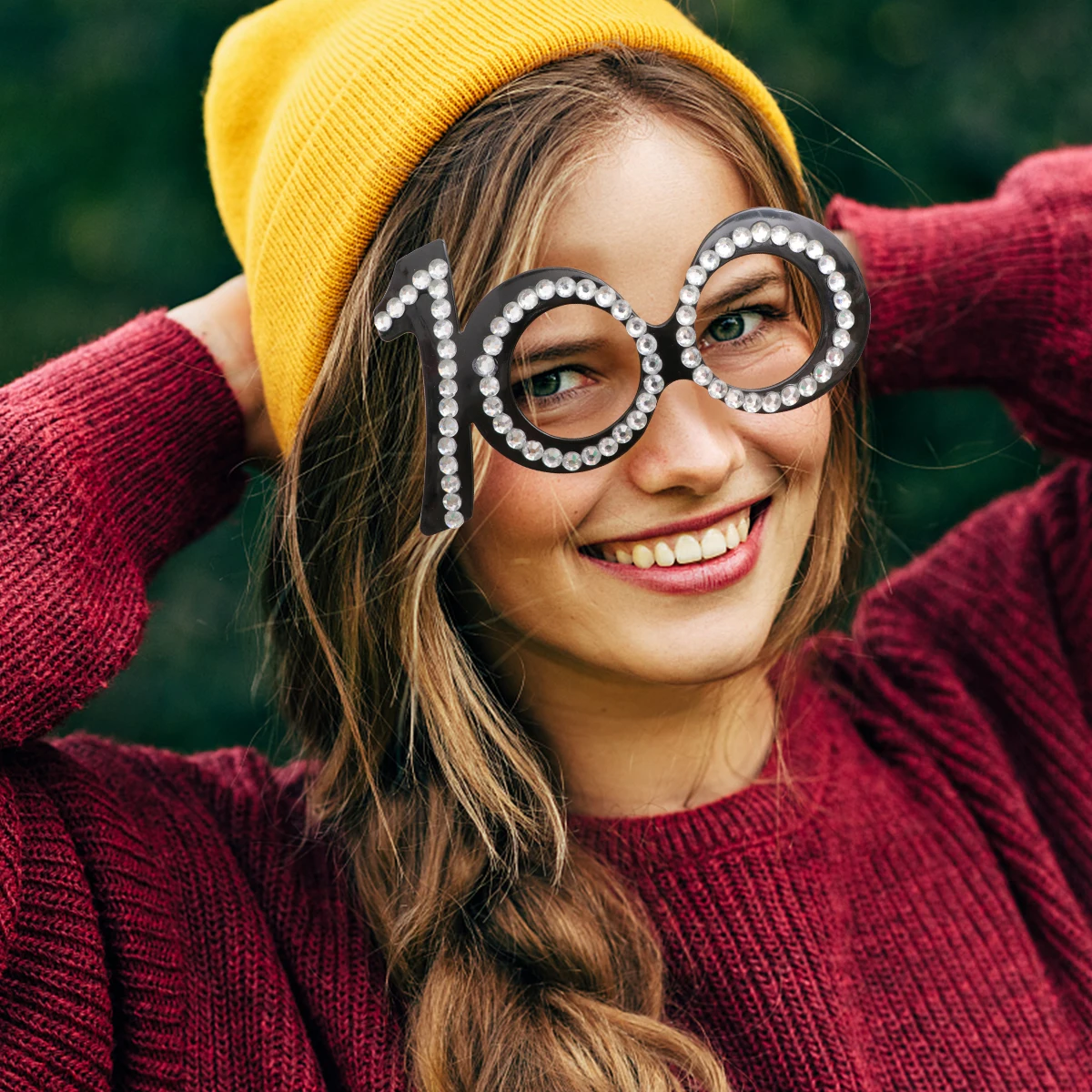 

Party Glasses Props for Birthday Carnival New Year Decor Lightweight Comfortable Unique Stylish Design