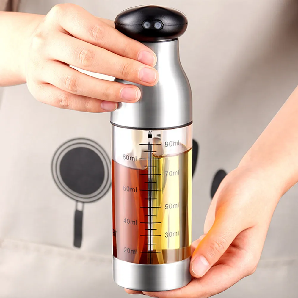 Oil Sprayer Bottle – Push-Type Portable Cooking Oil Dispenser for Kitchen and BBQ, Wide Mouth