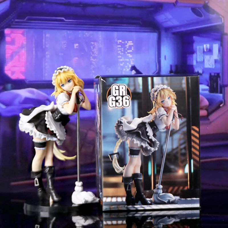 Anime Girls Frontline G36 Stehende Haltung Actionfigur PVC Modell Spielzeug Puppe Schreibtisch Dekor Auto Ornamente Sammlung Geschenke verpackt