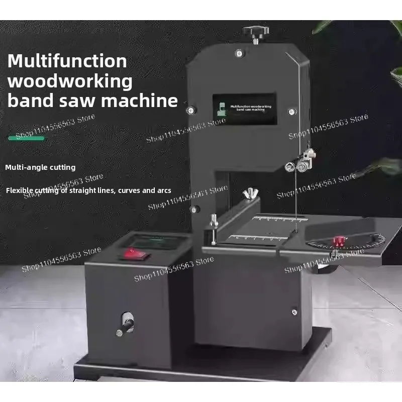 

800 Вт 220 В мини-ленточная пила для деревообработки, электрическая настольная кривая пила, многофункциональный токарный станок для резки