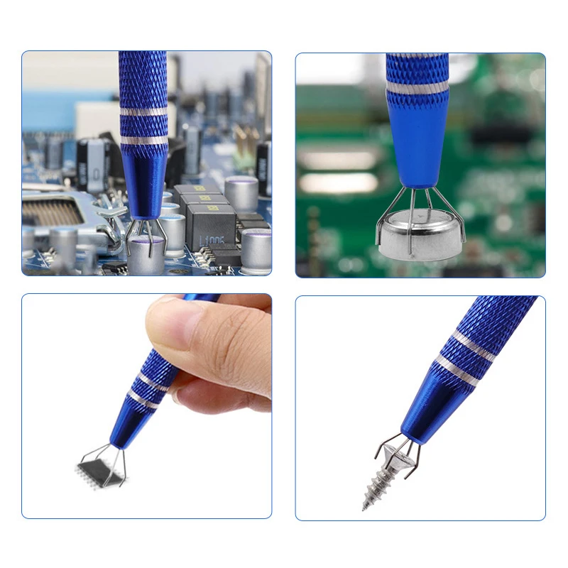 IC Chip Puller Screw Picker Electronic Component Capacitor Grabber Screw Precision Parts Gripper Repair Puller Gripper Hand Tool