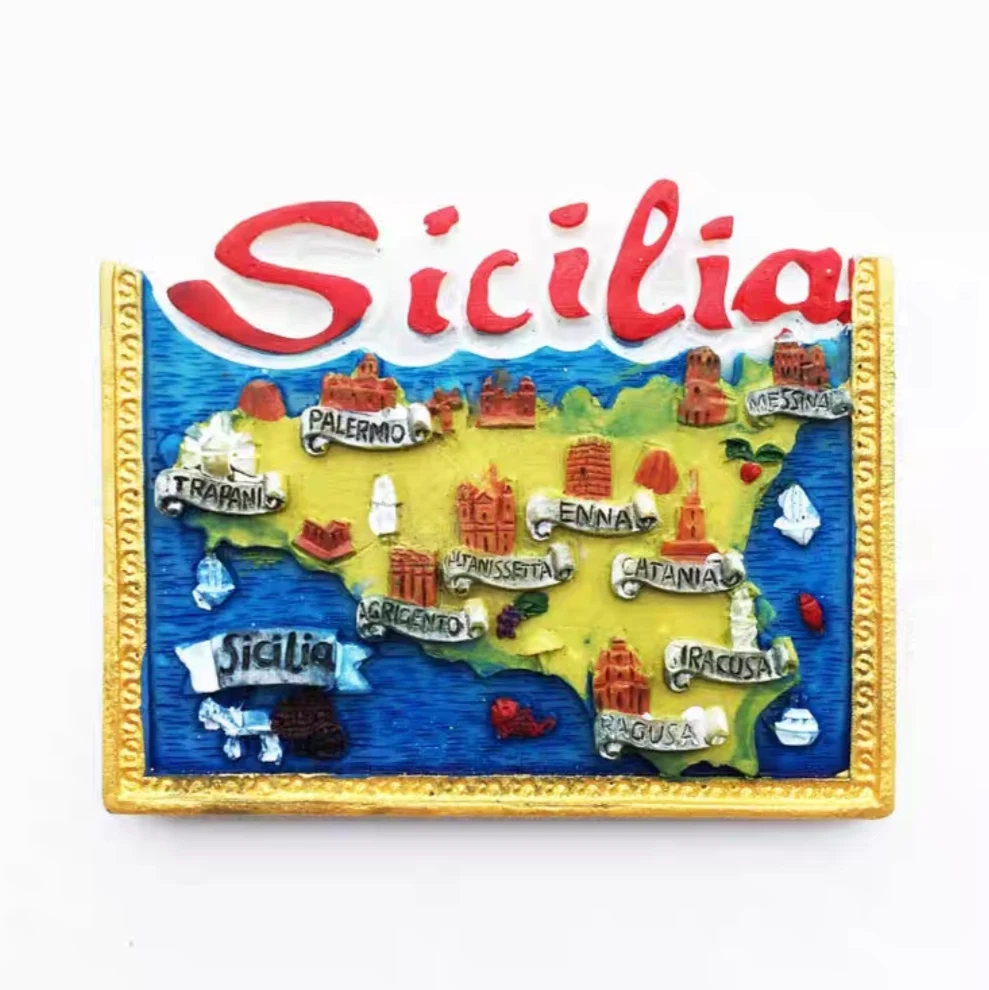 Italy Flavor 3D Refrigerator Magnets Fridge Magnetic Tourist Souvenir Decoration Articles Handicraft Gifts