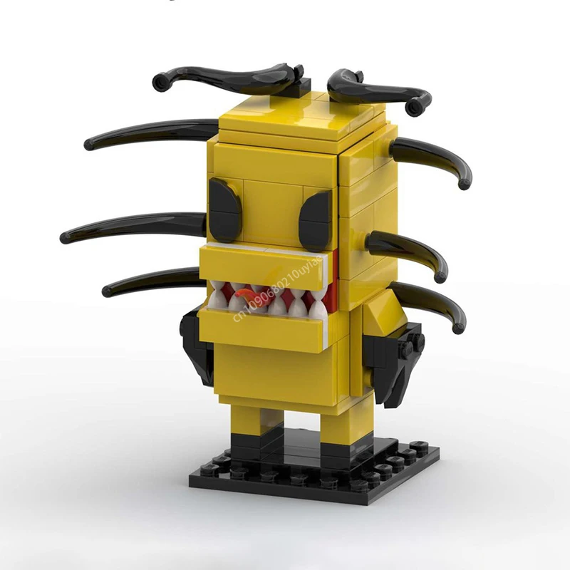 106 pçs moc phage em tijolo headz estilo modelo blocos de construção brickhead diy criativo crianças montagem tijolos educativos brinquedos presentes