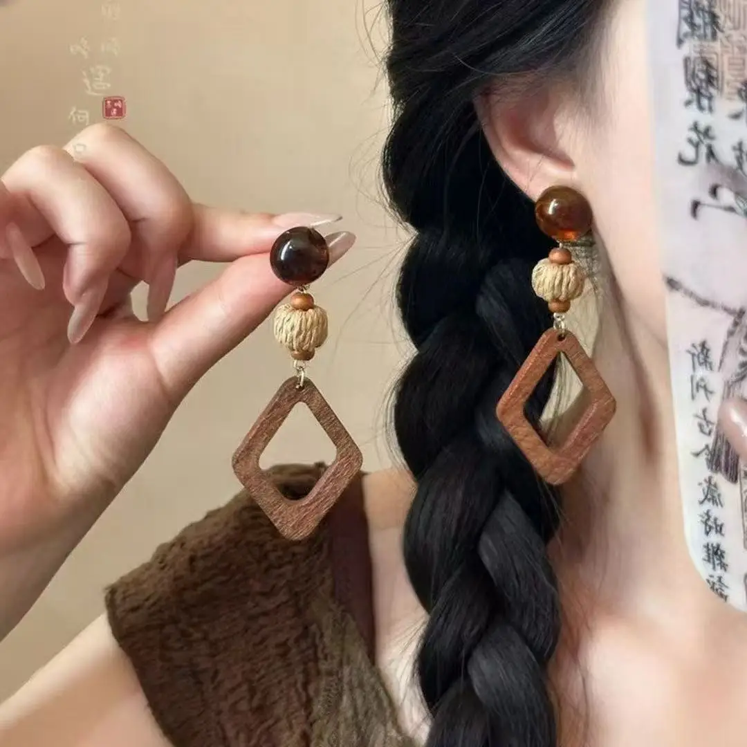 Premium Handmade Fabric Flower Earrings Chunky Oversized Bohemian Beach Vacation Summer Resort Style for Women