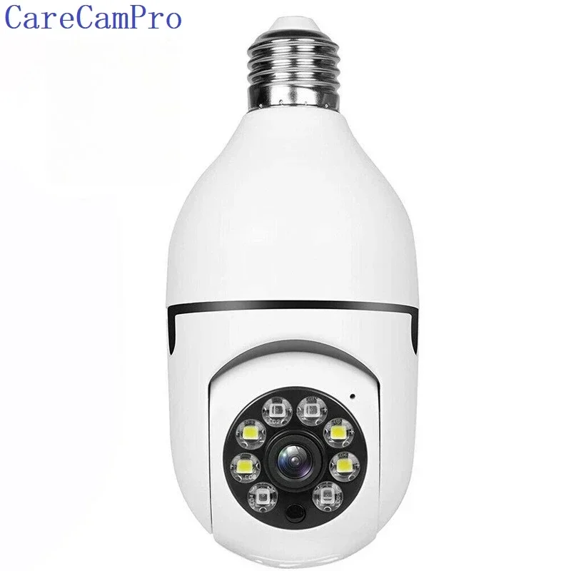 

CARPBABA CareCamPro 3MP Wi-Fi лампа E27 камера наблюдения ночного видения 360 ° Вращающийся умный дом с двусторонней связью и отслеживанием человека