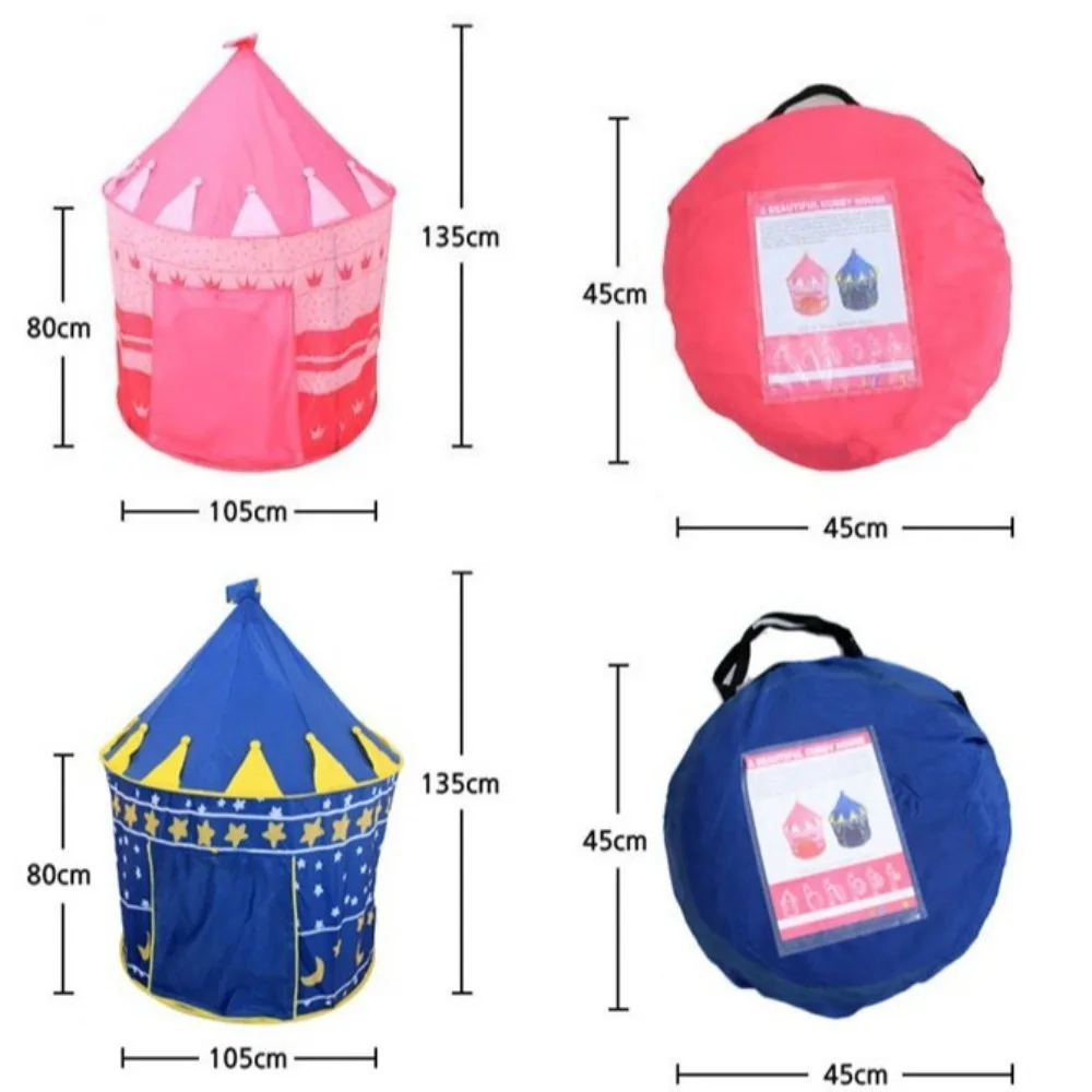 New Foldable Pop Up Tent Funny Princess Room Toy House Child Recreation Playhouse Indoor Outdoor