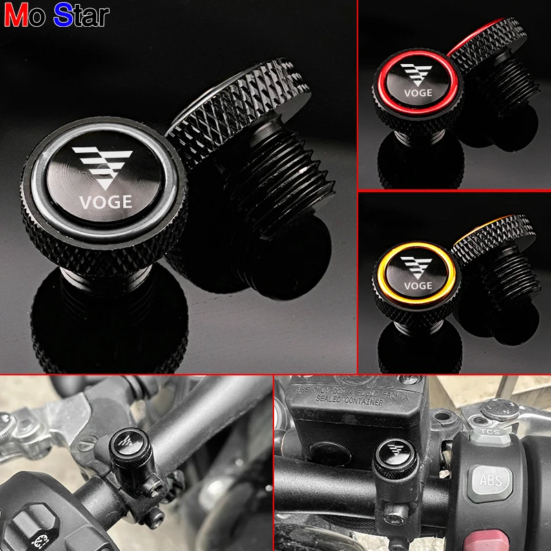 For VOGE 525R 250RR 300RR 300AC 500AC 650DS 250 300 RR 500 AC 525 DSX Accessories M10*1.25 CNC Mirror Hole Plugs Screws Bolt