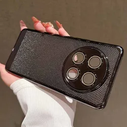 6D Plating Case for Huawei Honor X9c 5G X 9c Heat Dissipation Glass Camera Protection Hard Luxury Phone Cover HonorX9c Shell