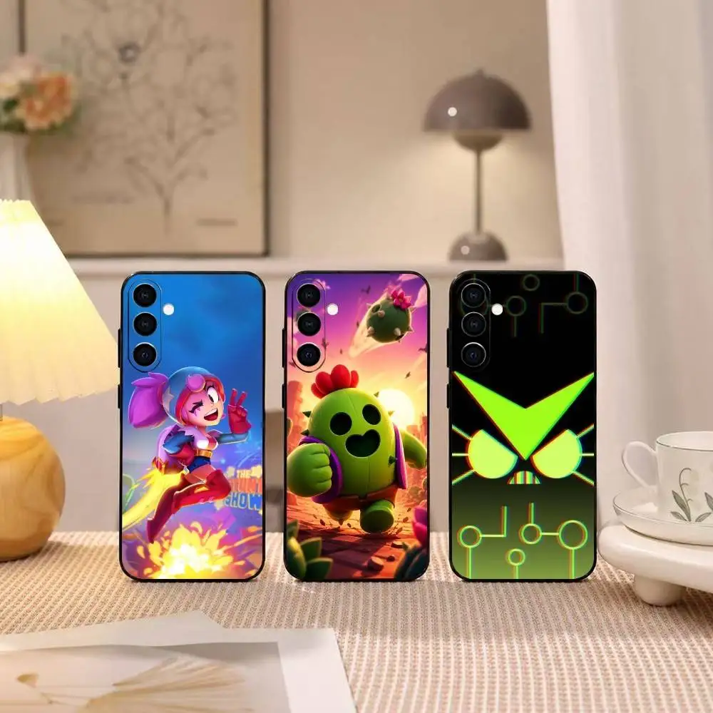 Hot Game Brawls Stars Gift Phone Case Black Silicone Soft For Samsung Galaxy A73,A72,A71,A70,A53,A52,A51