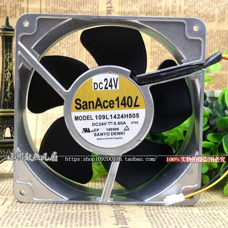 para-sanyo-sanyo-14cm-24v-06a-109l1424h505-14050-ventilador-de-alta-gama-con-marco-de-aluminio