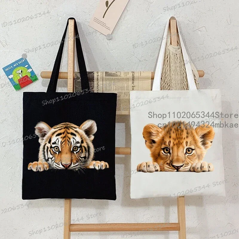 3D สัตว์พิมพ์กระเป๋าถือสตรีการ์ตูน Tiger Fox นกฮูกยีราฟ Shopper กระเป๋าตลกน่ารัก Hedgehog หมีแฟชั่นไหล่กระเป๋า