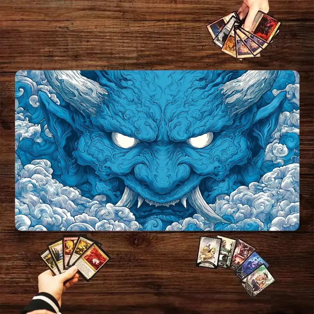 

Stunning Onimusha Mask Design MTG Playmat Magic Card Battle Mat 35X60CM gathering gaming mats tapete magic mtg card pad