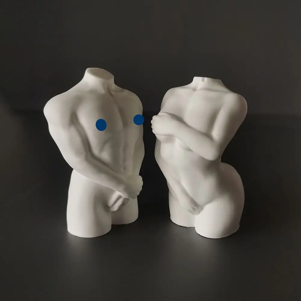 

Resin ornament man sculpture ring arm men's and women's desktop creative decoration fun home decoration Seiko figure sculpture