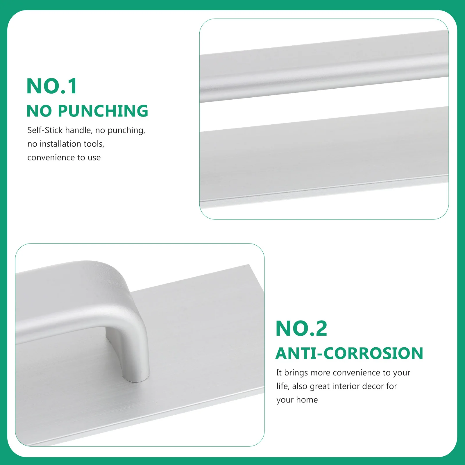 

Sliding Barn Door Handle Punch Free Heavy Duty Drawer Pull Adhesive Handle Replacement For Cupboard Door Decorative