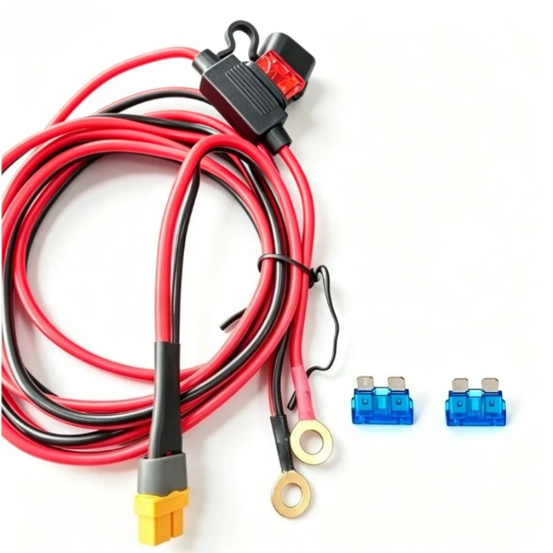 12AWG XT60/XT60I Female Off‑Grid Ready Cable Weatherproof Rubber‑Coated Wire for Outdoor Solar Energy Storage Battery Charging
