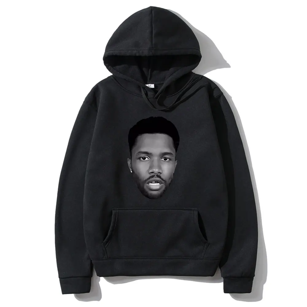 

Rapper Frank Hip Hop Vintage Head Graphic Hoodie Men Women Ocean Fashion Hooded Sweatshirt Male Blond Oversized Fleece Hoodies