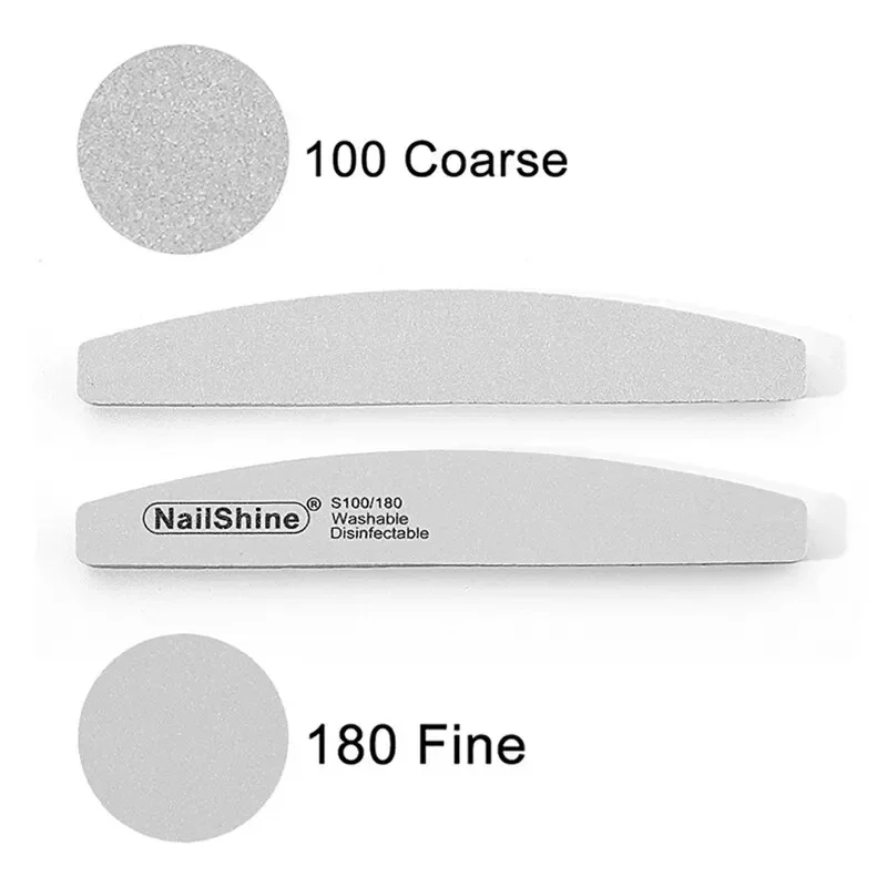 10pcs Double-sided Nail File Blocks Colorful Sponge Nail Polish Buffing Sanding Buffer Strips Polishing Pedicure Manicure Tools