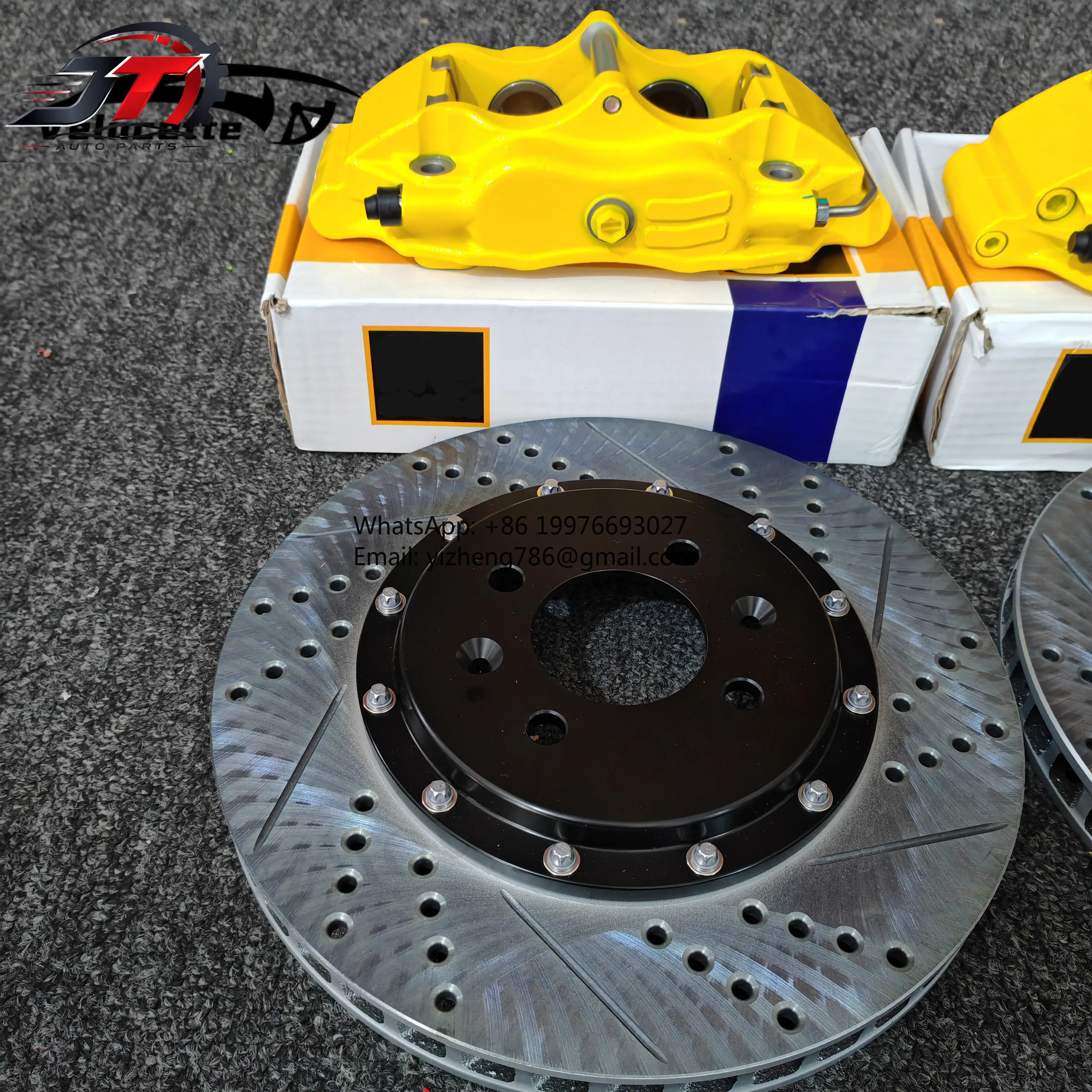 New style Custom Color 4 Piston Front Brake Caliper Kit for Honda Civic for Volkswagen Golf for Audi A4 for Toyota Reiz for Ford