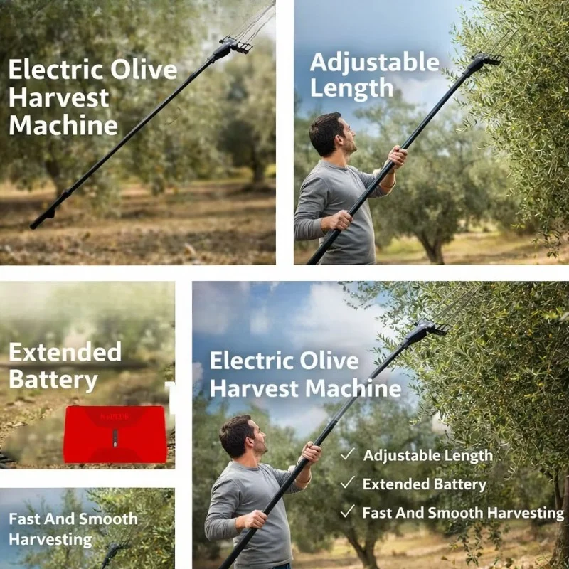 Long battery life, olive picker, olive fruit cutter