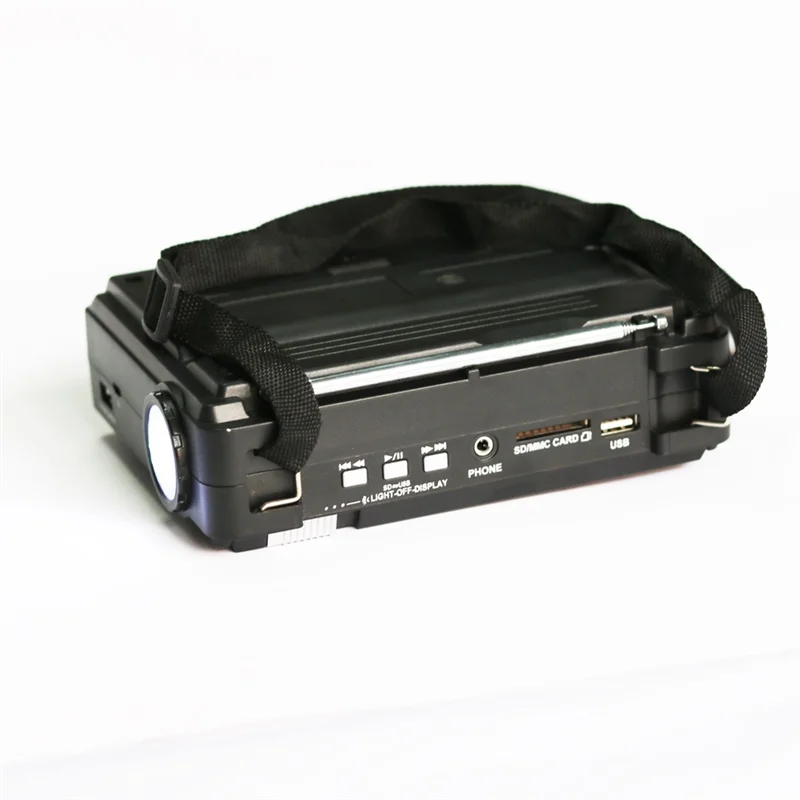 

XSXS-Emergency Radio Portable Emergency Radio Weather Alert Radio With Cellphone Charging Hand Crank & Battery Operated