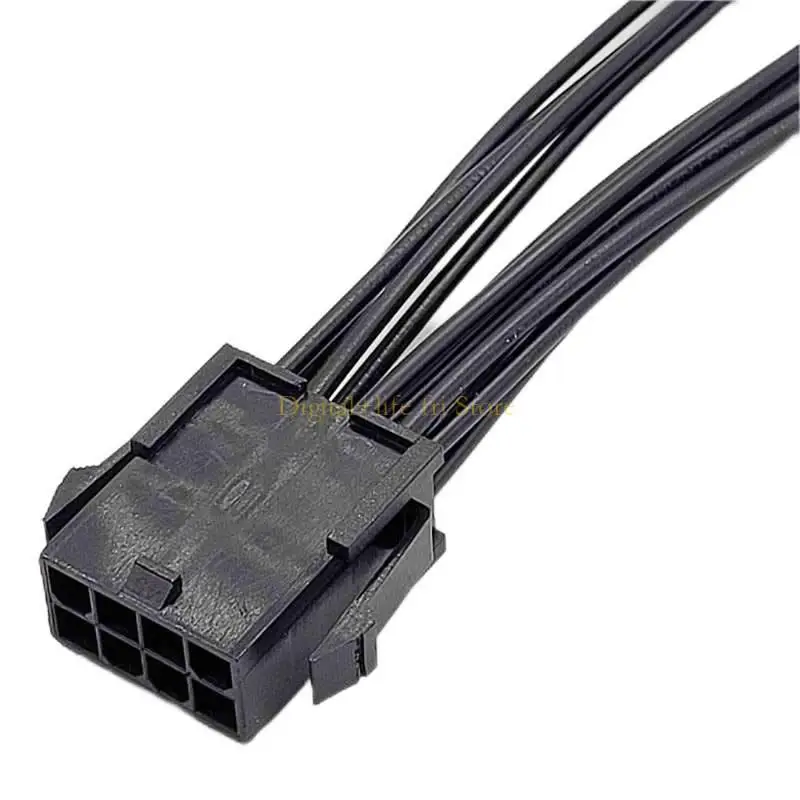 E06D CPU 8pin fêmea para CPU 8pin + 4pin Adaptadores extensão potência masculina 20cm CPU 8p a 8p + 4p divisor 2pcs